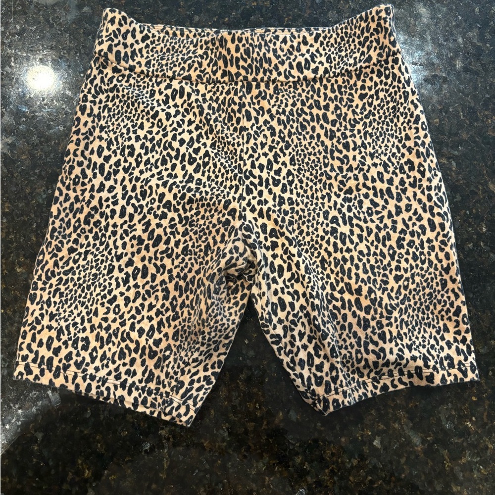 Forever 21 Biker Shorts Leopard